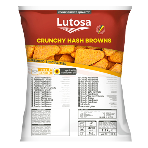 LUTOSA Hash Brown Triangle Met Food Corporation