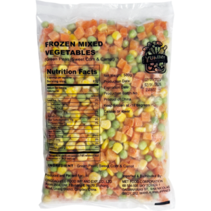 Frozen Mixed Veggies (Green Peas, Sweet Corn & Carrot) 500g